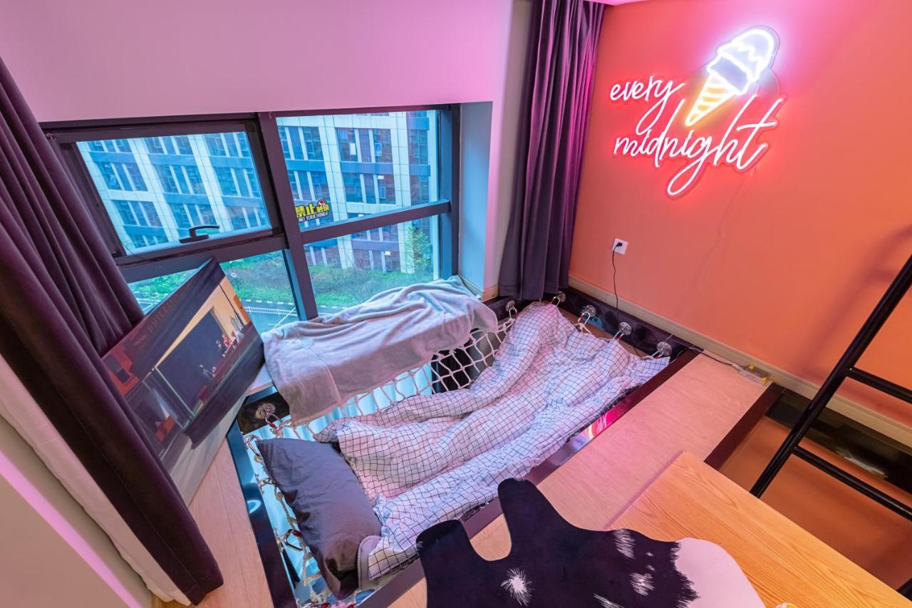Loft Apartment With Slide Hammock With Movie Viewing Hangzhou Esterno foto