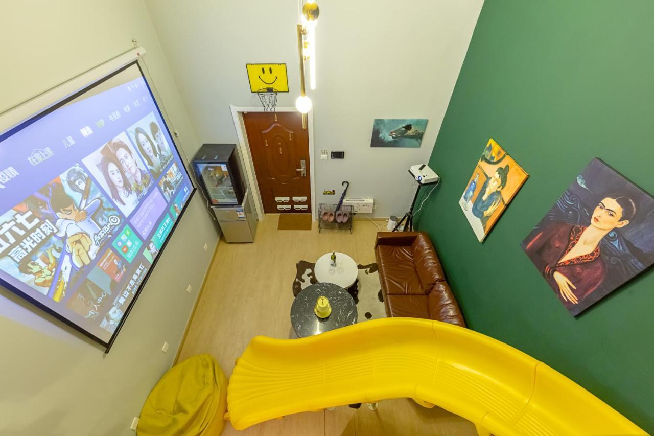 Loft Apartment With Slide Hammock With Movie Viewing Hangzhou Esterno foto