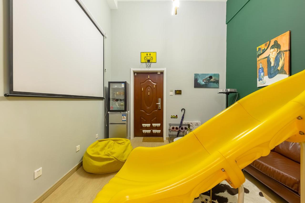 Loft Apartment With Slide Hammock With Movie Viewing Hangzhou Esterno foto